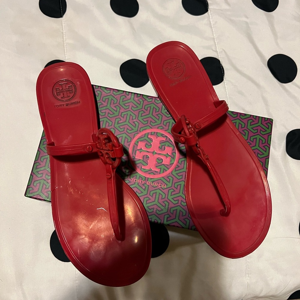 Tory Burch Red Miller Sandals